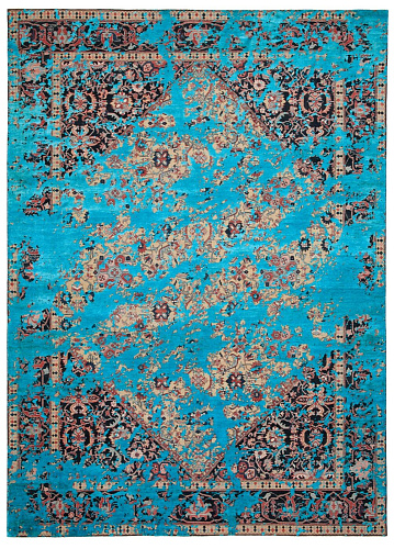 Serapi Queensbury Double Sky neonphirozy vloerkleed