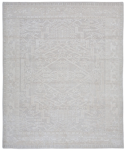 Tapis Heriz gris clair