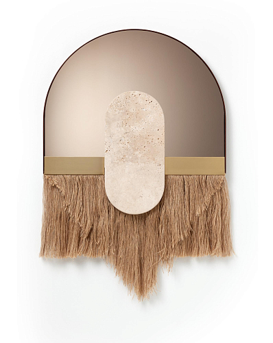 Miroir mural décoratif Souk Ecru Cream