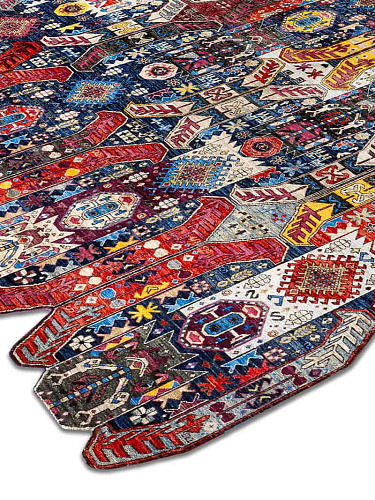 Tapis de luxe fait main Multishape