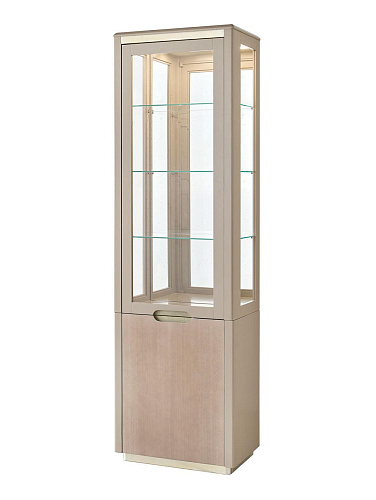 Enkeldeurs vitrinekast