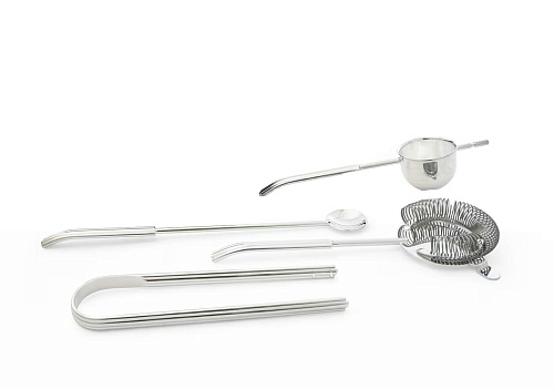 Verzilverde professionele barset