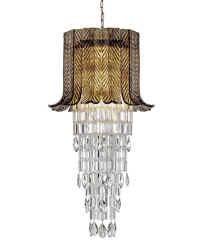 Murano glazen blad kroonluchter