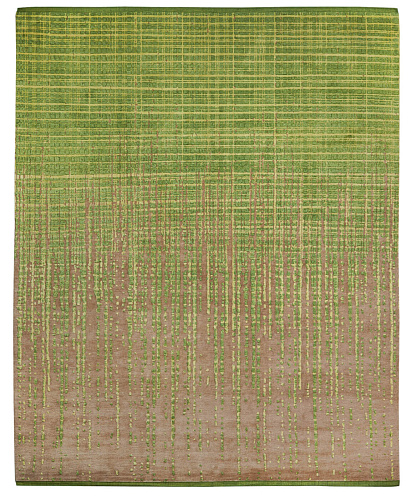 Grid Vendetta groen vloerkleed