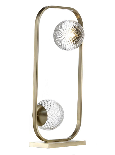 Ballotton Murano antiek gouden tafellamp