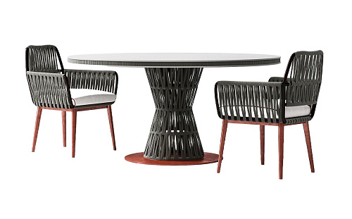 Ensemble repas intérieur/extérieur Italie