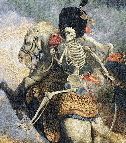 Skeletruiter wandtapijt