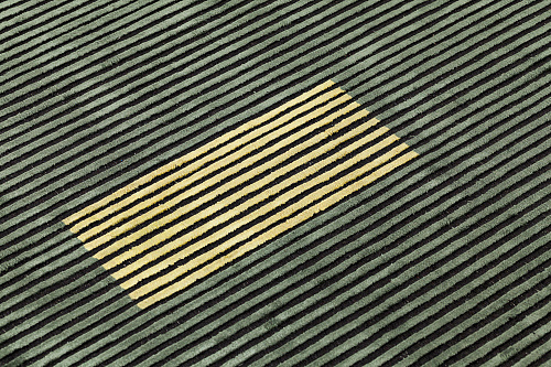 Hand-loom viscose Lines vloerkleed