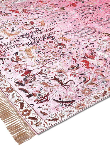 Tapis de luxe fait main Pink