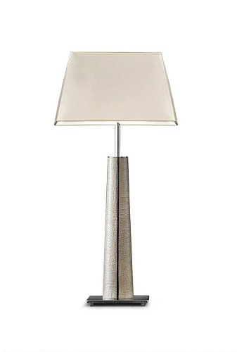 Elegantie chroom & leren kleine tafellamp