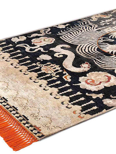 Tapis noué à la main Dragon