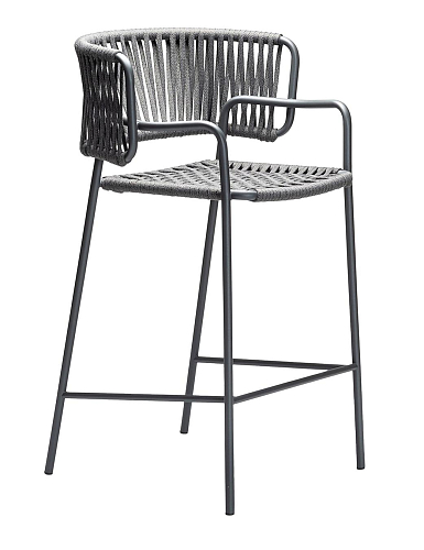Tabouret de bar d'extérieur Klot SG Gris