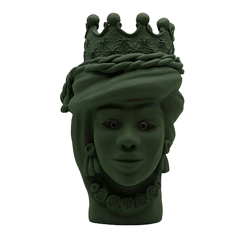 Groene handgemaakte sculptuur