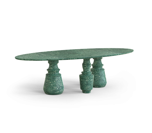 Obsidian ovale XL Guatemala eettafel