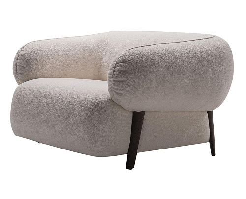 Fauteuil blanc Carol