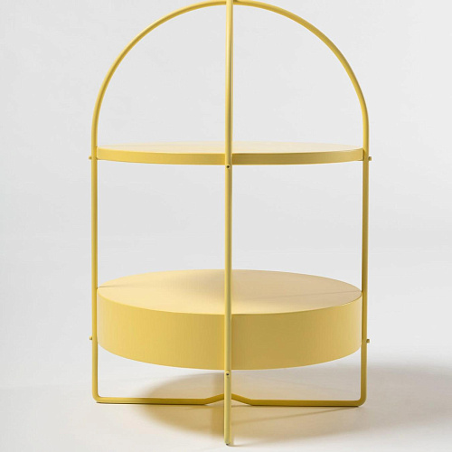 Table d’appoint jaune contemporaine