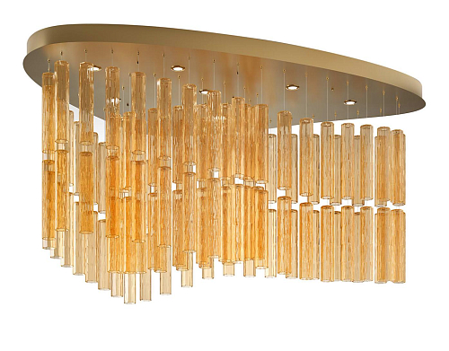 Lustre cascade en verre de Murano