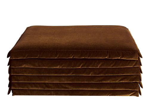 Pouf brun Blog