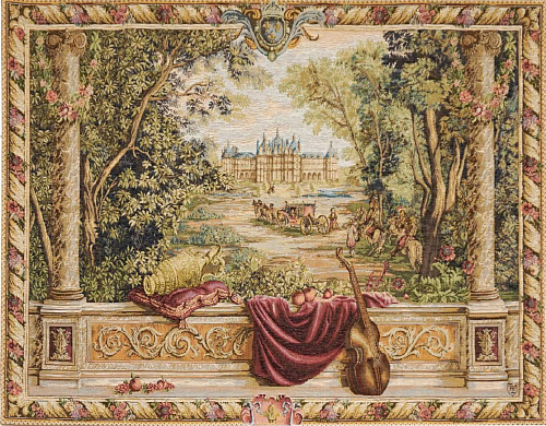 Tapisserie murale Verdure près du château
