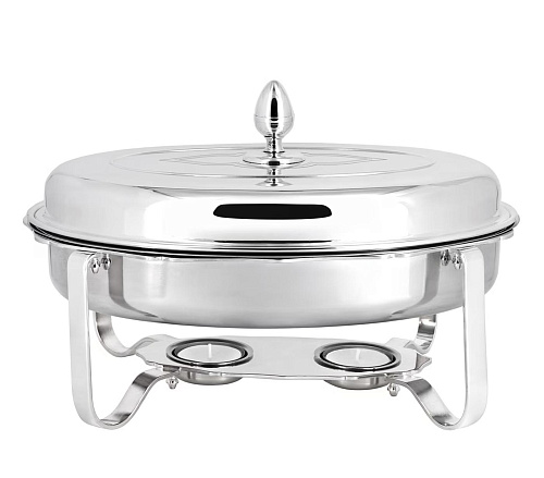 Chafing dish ovale argenté