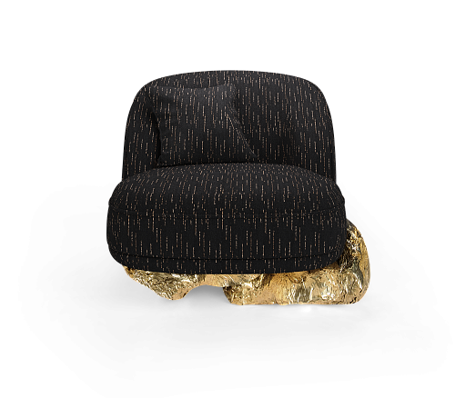 Fauteuil noir Angora II