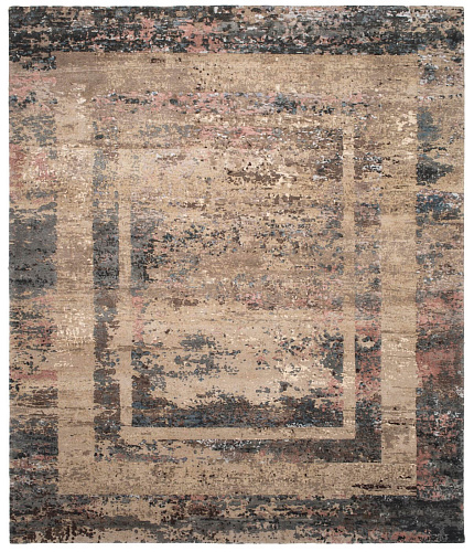 Artwork 27 drievoudige rand omgekeerd chroom vloerkleed