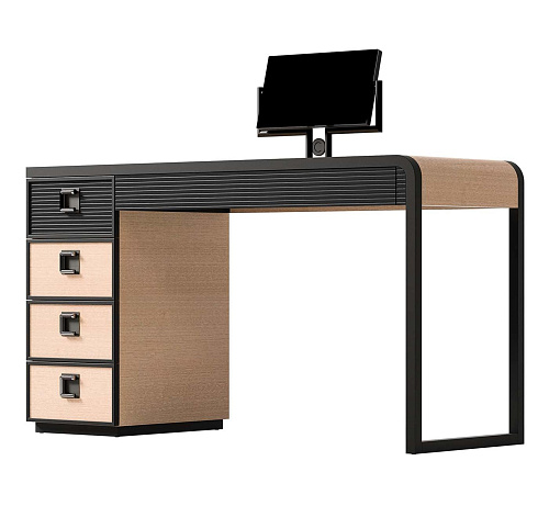 Zwart en beige kaptafel