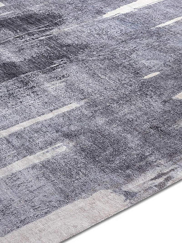 Dark Grey handgeweven vloerkleed