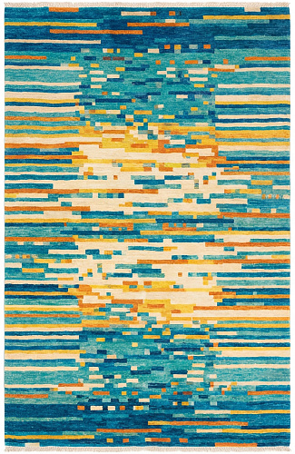 Tapis Pixel Wave Teal