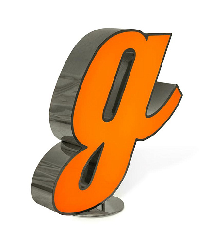Glowing letter G
