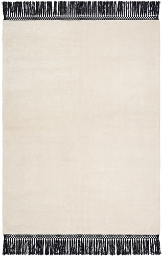 Minimal Fringe Ivory vloerkleed