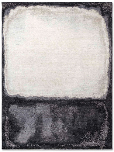 White Grey handgeweven vloerkleed