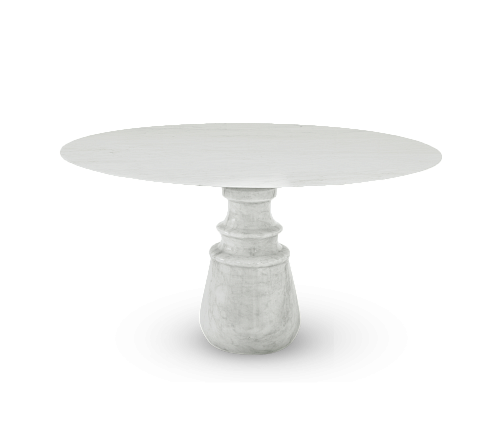 Obsidian ronde Estremoz eettafel