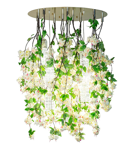 Grand lustre White Cascade