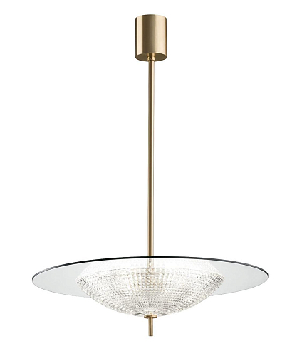 Glazen kristallen hanglamp